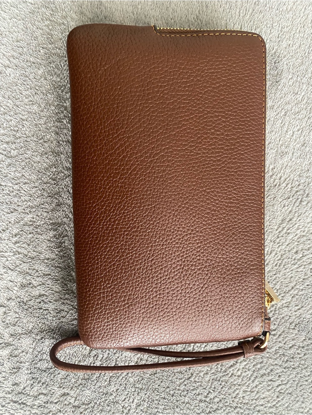 Coach Signature Tan Wristlet Clutch - Picture 3 of 15